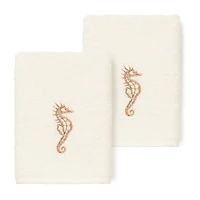 Linum Home Textiles Sofia 2-pc. Embellished Washcloth
