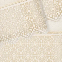 Linum Home Textiles Arian Embellished 3-pc. Bath Towel Set