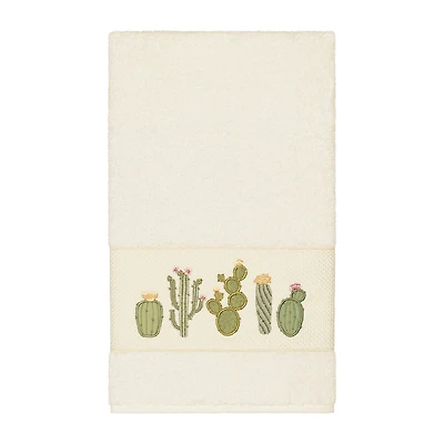 Linum Home Textiles Mila Embellished Floral Bath Towel