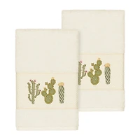 Linum Home Textiles Mila 2-pc. Embellished Hand Towel