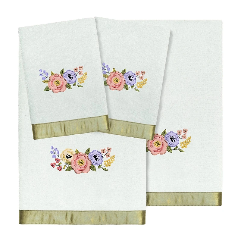 Linum Home Textiles Verano Embellished 4-pc. Bath Towel Set