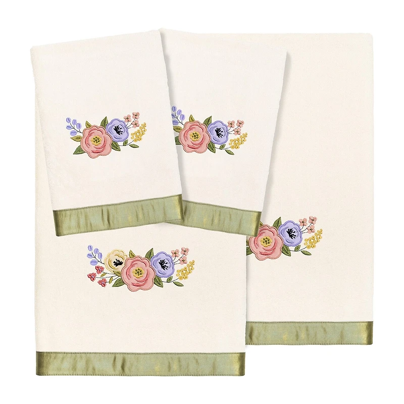Linum Home Textiles Verano Embellished 4-pc. Bath Towel Set