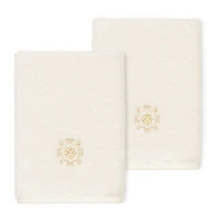 Linum Home Textiles Alyssa 2-pc. Embellished Washcloth