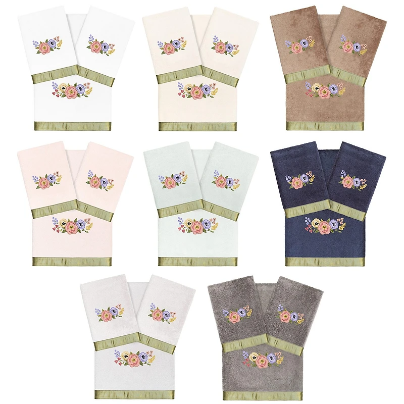 Linum Home Textiles Verano Embellished 3-pc. Bath Towel Set