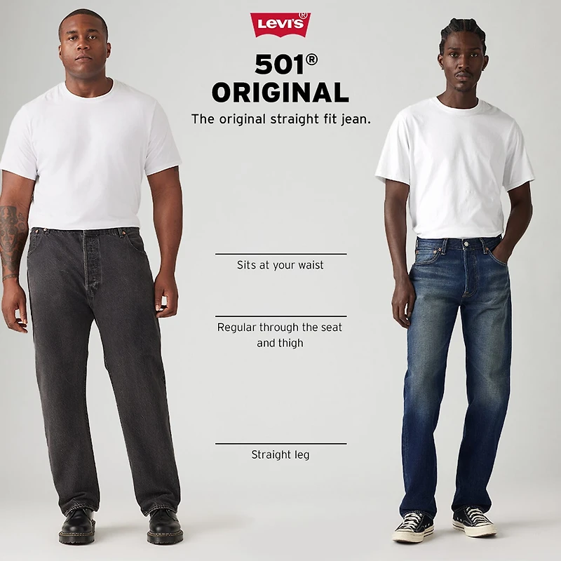 Levi's® Mens 501™ Regular Fit Straight Leg Jean