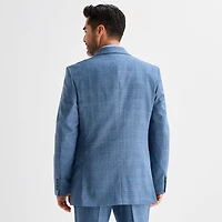 Stafford Coolmax All Season Ecomade Mens Classic Fit Plaid Suit Jacket