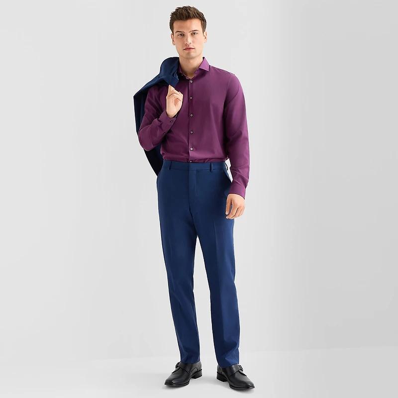 J. Ferrar Ultra Comfort Mens Slim Fit Flat Front Suit Pant