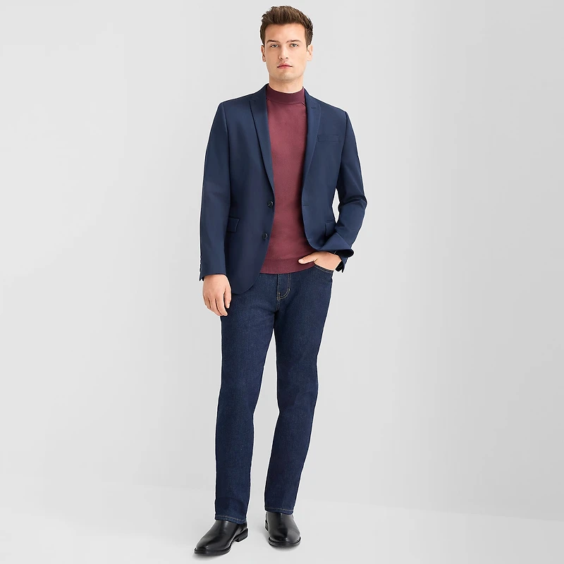 J. Ferrar Ultra Comfort Mens Stretch Fabric Slim Fit Suit Jacket
