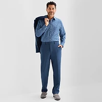 Stafford Coolmax All Season Ecomade Birdseye Signature Mens STRETCH FABRIC Classic Fit Flat Front Suit Pant