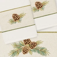 Linum Home Textiles Pierre Embellished 3-pc. Bath Towel Set