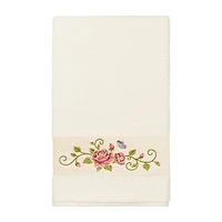 Linum Home Textiles Rebecca Embellished Floral Bath Towel