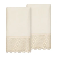Linum Home Textiles Arian Embellished 2-pc. Bath Towel