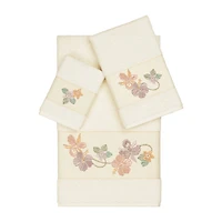 Linum Home Textiles Caroline Embellished 3-pc. Bath Towel Set