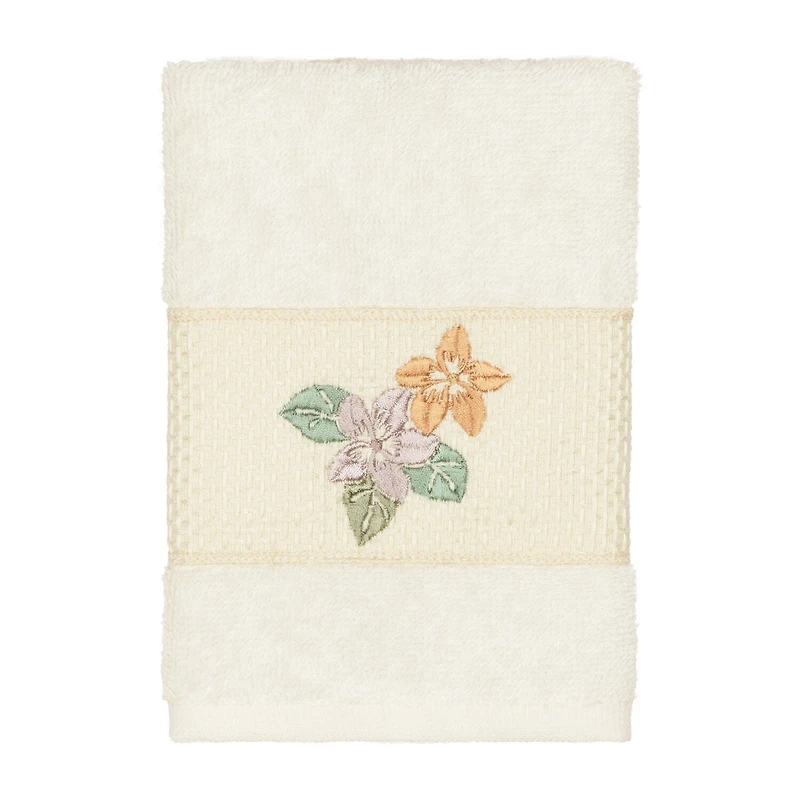 Linum Home Textiles Caroline Embellished 3-pc. Bath Towel Set