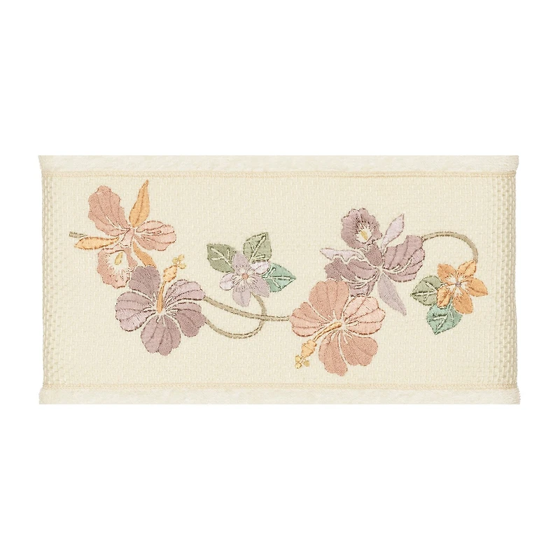 Linum Home Textiles Caroline Embellished Floral Bath Towel