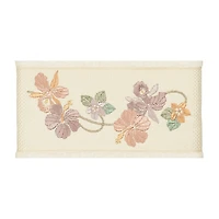 Linum Home Textiles Caroline Embellished Floral Bath Towel