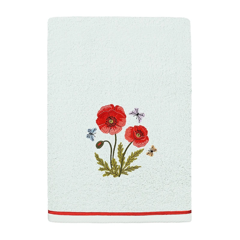 Linum Home Textiles Polly 2-pc. Embellished Floral Bath Towel