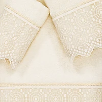 Linum Home Textiles Arian Embellished 3-pc. Bath Towel Set