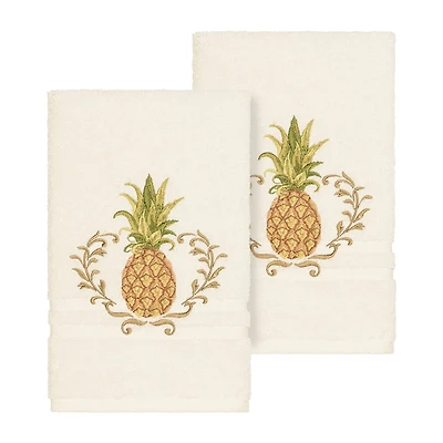 Linum Home Textiles Welcome Embellished 2-pc. Hand Towel