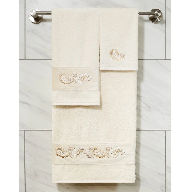 Linum Home Textiles Mackenzie Embellished 2-pc. Washcloth