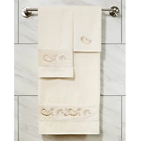 Linum Home Textiles Mackenzie Embellished 2-pc. Washcloth