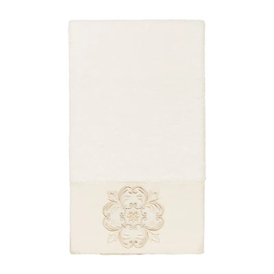 Linum Home Textiles Alyssa Embellished Medallion Bath Towel