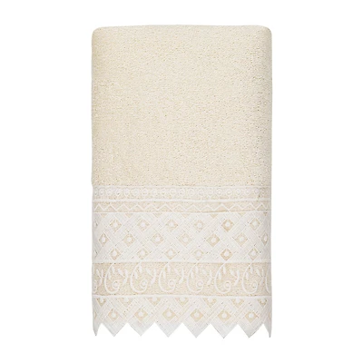 Linum Home Textiles Aiden Embellished Hand Towel