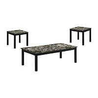 Funiture Of America Linel Easy Setup Coffee Table Set