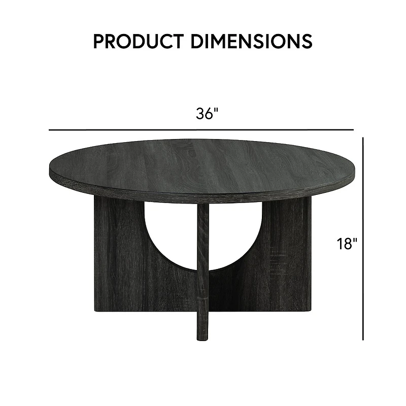 Furniture Of America Calsen Easy Setup Coffee Table Set