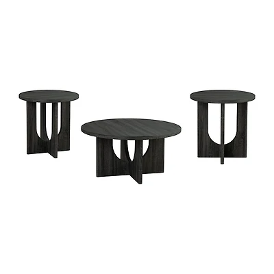 Furniture Of America Calsen Easy Setup Coffee Table Set