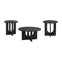 Furniture Of America Calsen Easy Setup Coffee Table Set