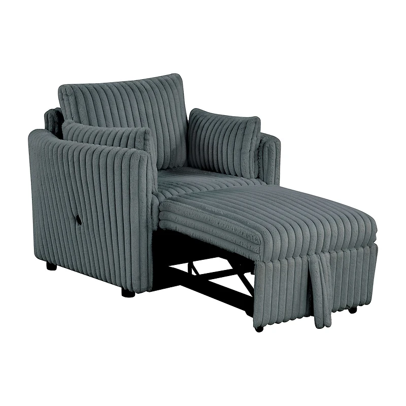 Furniture Of America Bond Upholstered Convertible Chairs