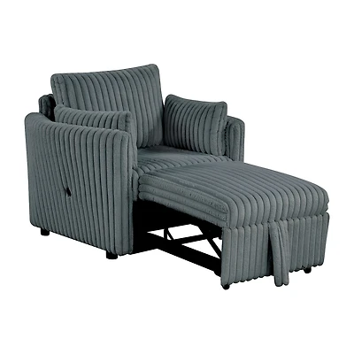 Furniture Of America Bond Upholstered Convertible Chairs
