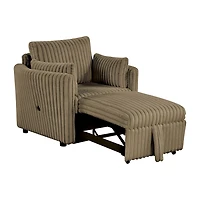 Furniture Of America Bond Upholstered Convertible Chairs