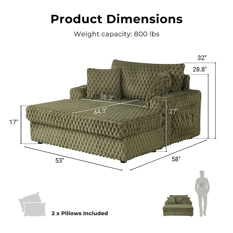 Furniture Of America Nattel Upholstered Chaise Lounges