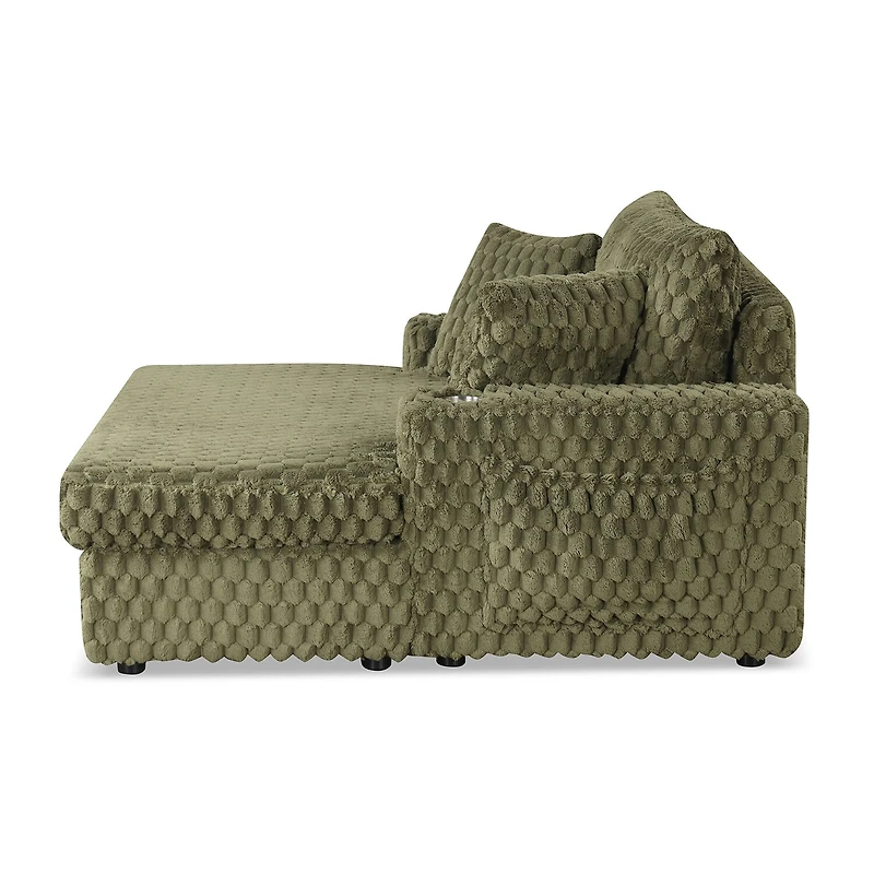 Furniture Of America Nattel Upholstered Chaise Lounges