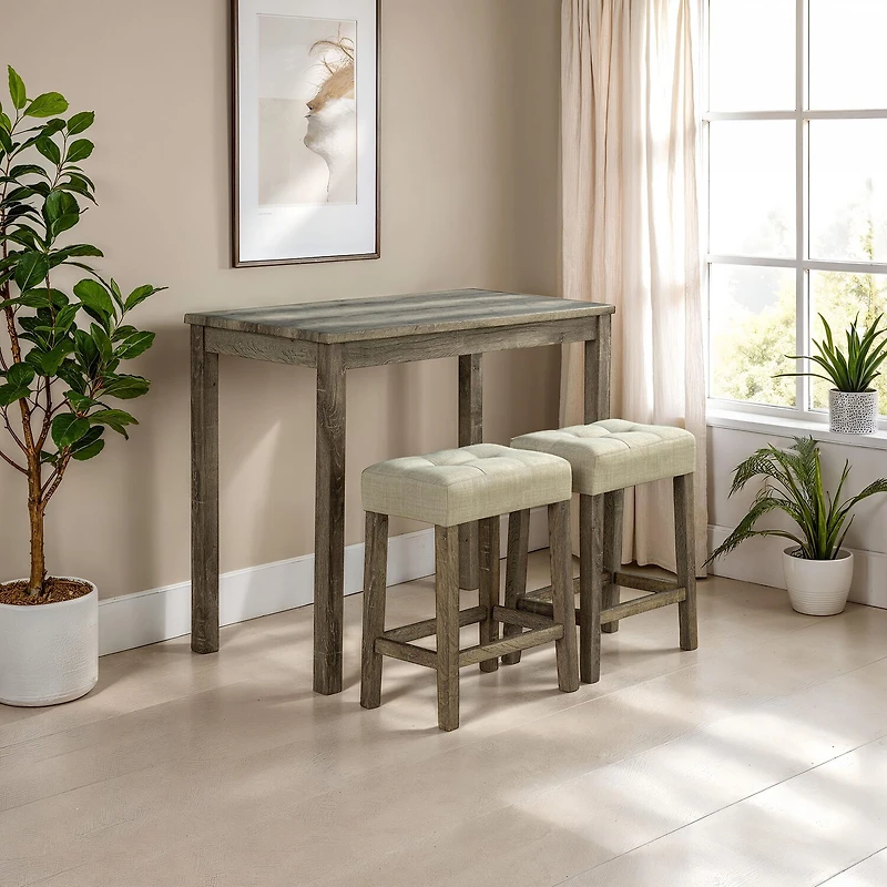 Furniture Of America Protan Tufted Coffee Table set
