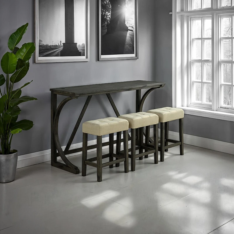 Furniture Of America Amme Tufted Coffee Table set