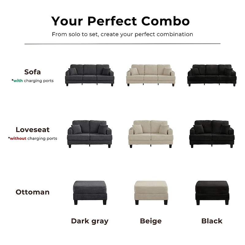 Furniture Of Americ Kasin Upholstered Sofas