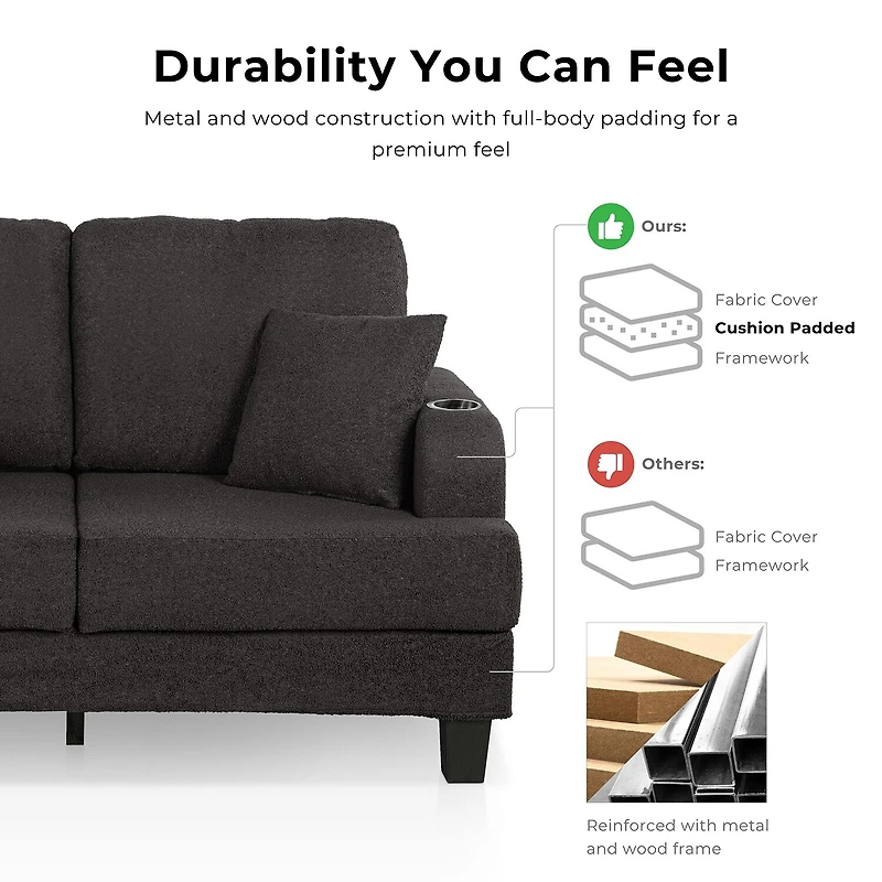 Furniture Of America Colby Upholstered Loveseat