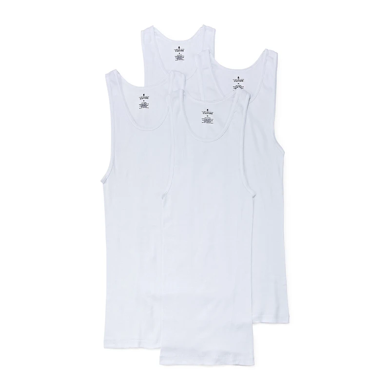 Stafford Ultra Soft Mens Sleeveless 4 Pack Tank
