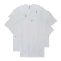 Stafford Heavyweight Mens 4 Pack Short Sleeve Crew Neck T-Shirt Big and Tall