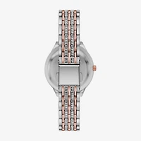 Geneva Geneva Ladies Womens Crystal Accent Silver Tone Bracelet Watch Fmdjm286