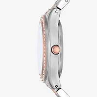 Geneva Geneva Ladies Womens Crystal Accent Silver Tone Bracelet Watch Fmdjm286