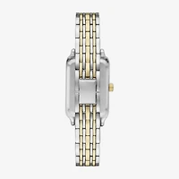 Geneva Womens Crystal Accent Two Tone Bracelet Watch Fmdjm287
