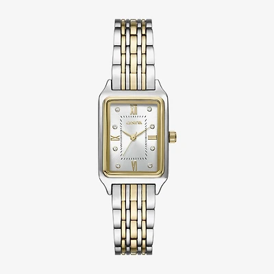 Geneva Womens Crystal Accent Two Tone Bracelet Watch Fmdjm287