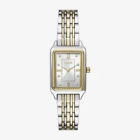 Geneva Womens Crystal Accent Two Tone Bracelet Watch Fmdjm287