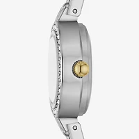 Geneva Geneva Ladies Womens Crystal Accent Silver Tone 2-pc. Watch Boxed Set Fmdjset078