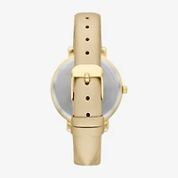 Christmas Sets Womens Crystal Accent Gold Tone 4-pc. Watch Boxed Set Fmdjps202