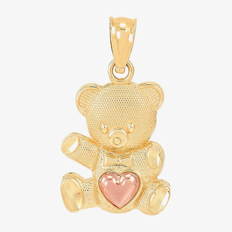 Womens 14K Two Tone Gold Pendant